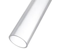 Rebower 65mm x 75mm Dust Collection Clear PVC Pipe 12" Plastic Rigid Tubing Round Drain Pipe, [for Dust Collection Systems]