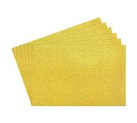 Rebower 6Pcs Foam Sheets Crafts Glitter Foam Arts Paper 12 x 8 x 5/64 Inch [for Crafts Project, Scrapbooking, DIY, Party Handicraft, Costumes]-30cm x 20cm x 2mm / Gold
