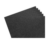 Rebower 6Pcs Foam Sheets Crafts Glitter Foam Arts Paper 12 x 8 x 5/64 Inch [for Crafts Project, Scrapbooking, DIY, Party Handicraft, Costumes]-30cm x 20cm x 2mm / Black