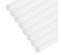 Rebower 8pcs Pipe Insulation Foam Tube 10x30mm 3ft Heat Preservation Foam Pipe [for Copper Water Pipe Freeze Protection] - White