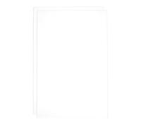 Rebower ABS Plastic Sheet 12 x 8 Inch,Flexible Plastic Sheets 1/16 Inch Thick Thermoplastic Sheet with Frosted Gray for DIY Crafts Decors 2 Pcs