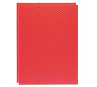 Rebower ABS Plastic Sheet 12 x 8 Inch,Flexible Plastic Sheets 1/16 Inch Thick Thermoplastic Sheet with Carbon Fiber Red for DIY Crafts Decors 2 Pcs