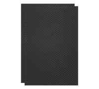 Rebower ABS Plastic Sheet 12 x 8 Inch,Flexible Plastic Sheets 1/16 Inch Thick Thermoplastic Sheet with Carbon Fiber Black for DIY Crafts Decors 2 Pcs