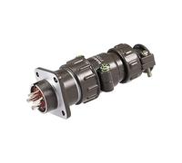 Rebower Aviation Plug Connector Waterproof Male Panel Metal Wire Connector, [for Aviation, Space Light] - 20mm/4Pins/25A/220V