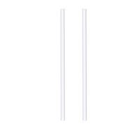 Rebower Clear PVC Pipe Plastic Rigid Tube Round Tubing, [for Lighting, Aquarium, Fish Tank] - 15mm ID x 16mm OD/0.4m/2 Pack