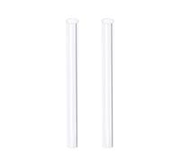 Rebower Clear PVC Pipe Plastic Rigid Tube Round Tubing, [for Lighting, Aquarium, Fish Tank] - 23mm ID x 25mm OD/0.4m/2 Pack