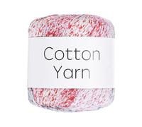 Rebower Cotton Yarn,100% Cotton Soft Knitting Yarn [for Hand DIY Bag Cushion Crocheting Knitting Project Home Decor] -1 Packages of 40g/1.41oz(Per Skein 40g/137yards)/Blue White