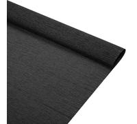 Rebower Crepe Paper Sheets, 50cm Wide 250cm Long Crepe Paper Roll Black Crepe Paper, [for Paper Flowers Making DIY Gift Wrapping Paper Crafts Party Streamers Deco]