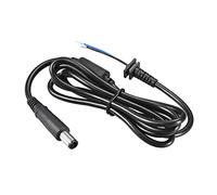Rebower DC Power Cable DC Pigtail Adapter Barrel Jack Socket Wire - 7.4mm x 5.0mm /1.2m /Black for CCTV DVR LED Strip Light