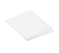Rebower Expanded PVC Board Sheet 6mm Thick, 130x180mm Lightweight Rigid Plastic Foam Sheet, [for Crafts Signage Displays Digital Screen Printing] - White/ 3 Pcs