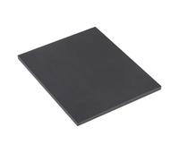 Rebower Expanded PVC Board Sheet 8mm Thick, 130x180mm Lightweight Rigid Plastic Foam Sheet, [for Crafts Signage Displays Digital Screen Printing] - Black/ 1 Pcs