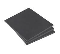 Rebower Expanded PVC Board Sheet 8mm Thick, 130x180mm Lightweight Rigid Plastic Foam Sheet, [for Crafts Signage Displays Digital Screen Printing] - Black/ 3 Pcs