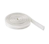 Rebower Fiberglass Sleeve Insulated Cable Protection Tube [for High-Temperature Applications] - 3M-10mm / White