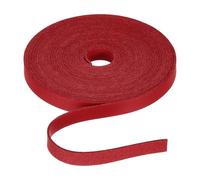 Rebower Flat Leather Cord,197 Inch 10mm Leather String PU Faux Leather Strips Strap,[for Jewelry Making DIY Craft Projects Belts Keychains Accessories]-5m/Red