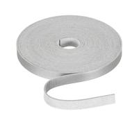 Rebower Flat Leather Cord,197 Inch 10mm Leather String PU Faux Leather Strips Strap,[for Jewelry Making DIY Craft Projects Belts Keychains Accessories]-5m/Silver