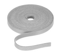 Rebower Flat Leather Cord,197 Inch 10mm Leather String PU Faux Leather Strips Strap,[for Jewelry Making DIY Craft Projects Belts Keychains Accessories]-5m/Gray