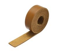 Rebower Flat Leather Strip,1/2 Inch Wide 72 Inch Long Leather Cord PU Faux Leather Strips Strap,[for DIY Craft Making Sewing Belts Wallets Bag Jewelry Projects ]-Light Brown