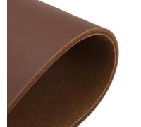 Rebower Genuine Leather Sheets, 8" x 12" Flat Full Grain Cowhide Leather for Crafts, 4-4.5mm Thick Vegetable Tanned Cowhide for DIY Belt Tooling Wallet Stamping Projects, Brown