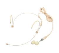 Rebower Headset Microphone Dual Over-Ear Headset Mic, Beige