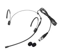 Rebower Headset Microphone Dual Over-Ear Set Hanging, Black