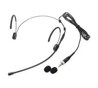 Rebower Headset Microphone Dual Over-Ear Set Hanging, Black