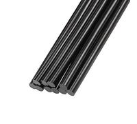 Rebower Hot Glue Sticks Mini Adhesive Hot Melt Glue Gun Sticks, [for Art, Craft, DIY, Card Making] - 0.27" x 6"/Black/10 Pcs