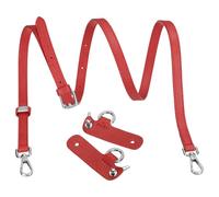 Rebower Leather Purse Strap Kit, Adjustable Shoulder Strap with Punch-Free Buckle for Women Mini Bags Handbags Tote Bags