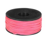 Rebower Micro Paracord 1.18mm x 164 Feet Rope 100 LB Polyester Braided Strong String Spool [for Hiking, Exercise, Tent, DIY Project] - Rose Red
