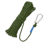 Rebower Nylon Anchor Rope with Hook,1/4"x49ft Hollow Braided Polypropylene Rope Cord Floating Line Boat Ropes,[for Docking Pool]-Dark Green