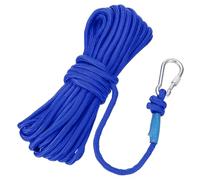 Rebower Nylon Anchor Rope with Hook,5/16"x49ft Hollow Braided Polypropylene Rope Cord Floating Line Boat Ropes,[for Docking Pool]-Blue