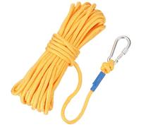 Rebower Nylon Anchor Rope with Hook,5/16"x49ft Hollow Braided Polypropylene Rope Cord Floating Line Boat Ropes,[for Docking Pool]-Yellow