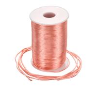 Rebower Nylon Satin Cord 2.5mm, 100m Nylon String for Bracelet Braided Thread [for Jewelry Making Necklace Chinese Knot Craft] - Peach Pink