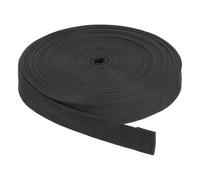 Rebower Nylon Webbing Strap, 25 Yards x 1 Inch Polypropylene Webbing Lightweight Strapping Backpack Band for DIY Gear Repair Outdoor Luggage Cargo Straps, Black