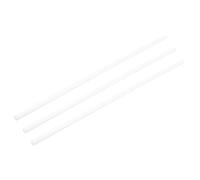 Rebower Plastic Round Rod POM Polyoxymethylene Rods Hard Bar,[for Engineering,Agriculture,Industry,DIY] - 2/5 Inch Dia 16 Inch Length/White / 3 Pcs