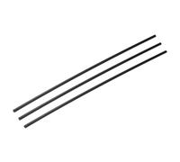 Rebower Plastic Round Rod POM Polyoxymethylene Rods Hard Bar,[for Engineering,Agriculture,Industry,DIY] - 1/4 Inch Dia 16 Inch Length/Black / 3 Pcs