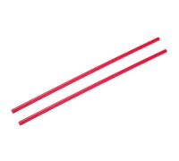 Rebower Plastic Round Rod POM Polyoxymethylene Rods Hard Bar,[for Engineering,Agriculture,Industry,DIY] - 3/10 Inch Dia 16 Inch Length/Red / 2 Pcs