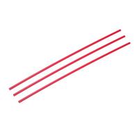 Rebower Plastic Round Rod POM Polyoxymethylene Rods Hard Bar,[for Engineering,Agriculture,Industry,DIY] - 1/4 Inch Dia 16 Inch Length/Red / 3 Pcs