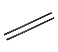 Rebower Plastic Round Rod POM Polyoxymethylene Rods Hard Bar,[for Engineering,Agriculture,Industry,DIY] - 12/25 Inch Dia 16 Inch Length/Black / 2 Pcs
