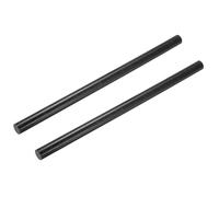 Rebower Plastic Round Rod POM Polyoxymethylene Rods Hard Bar,[for Engineering,Agriculture,Industry,DIY] - 4/5 Inch Dia 16 Inch Length/Black / 2 Pcs