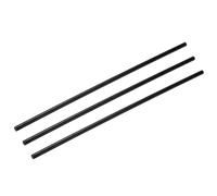 Rebower Plastic Round Rod POM Polyoxymethylene Rods Hard Bar,[for Engineering,Agriculture,Industry,DIY] - 3/10 Inch Dia 16 Inch Length/Black / 3 Pcs
