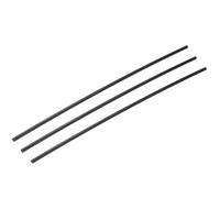 Rebower Plastic Round Rod POM Polyoxymethylene Rods Hard Bar,[for Engineering,Agriculture,Industry,DIY] - 1/5 Inch Dia 16 Inch Length/Black / 3 Pcs