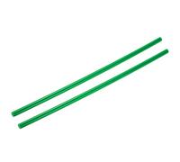 Rebower Plastic Round Rod POM Polyoxymethylene Rods Hard Bar,[for Engineering,Agriculture,Industry,DIY] - 2/5 Inch Dia 16 Inch Length/Green / 2 Pcs