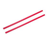 Rebower Plastic Round Rod POM Polyoxymethylene Rods Hard Bar,[for Engineering,Agriculture,Industry,DIY] - 12/25 Inch Dia 16 Inch Length/Red / 2 Pcs