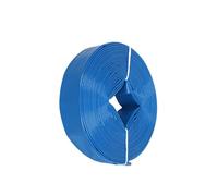 Rebower Pool Backwash Hose, Layflat Discharge Hose 1 Inch for Farm Irrigation Pool Drainage Multicolor 20-50 Meters(Blue,50 Meters)