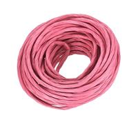 Rebower Raffia Paper Ribbon 11 Yard Raffia String Paper Rope Handmade Twisted Paper Craft Cord, [for Christmas Party Gifts Wrapping DIY Craft Decoration] - Red Pink