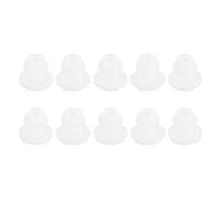 Rebower Snap in Locking Hole Plugs Rubber Panel Seal Cover Drilled Silicone Caps, [for Kitchen Rubber, Waterproof Sealing Plugs] - 7mm/0.3in/White/10Pcs