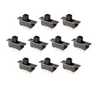 Rebower Toggle Switch Latching Slide Control 6 Terminals 2P2T, [for Electronic Projects] - 5mm/20 Pcs