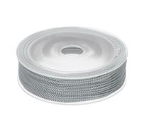 Rebower Trim Cord Rope, 1.5mm / 22 Yards Nylon Twisted Trim Cord Rope Thread String Rope Cord Braid Trim [for Sewing Home Decor Crafts] - 0.06 Inch/Light Gray