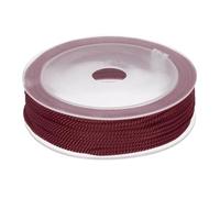Rebower Trim Cord Rope, 2mm / 14 Yards Nylon Twisted Trim Cord Rope Thread String Rope Cord Braid Trim [for Sewing Home Decor Crafts] - 0.08 Inch/Wine Red