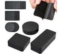 REBUCINA 24 PCS Carpet Grippers for Rugs on Top of Carpet, Rug Grippers from Rug to Carpet, Carpet Stickers for Rugs Anti Slip Rug Underlay, Washable and Reusable Suitable for Marble Wooden Floor Etc